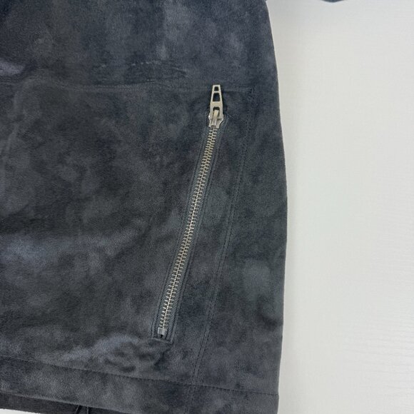 NWT BLANKNYC Women’s Faux Suede Hooded Drape Jacket Sz S Zip Pocket - Picture 8 of 8